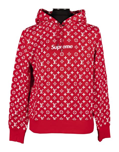 real supreme hoodie louis vuitton|louis vuitton supreme jumper.